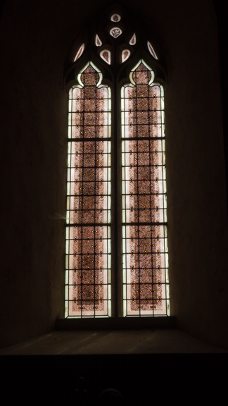 Many churches have modern stained glass windows. We think they're beautiful.